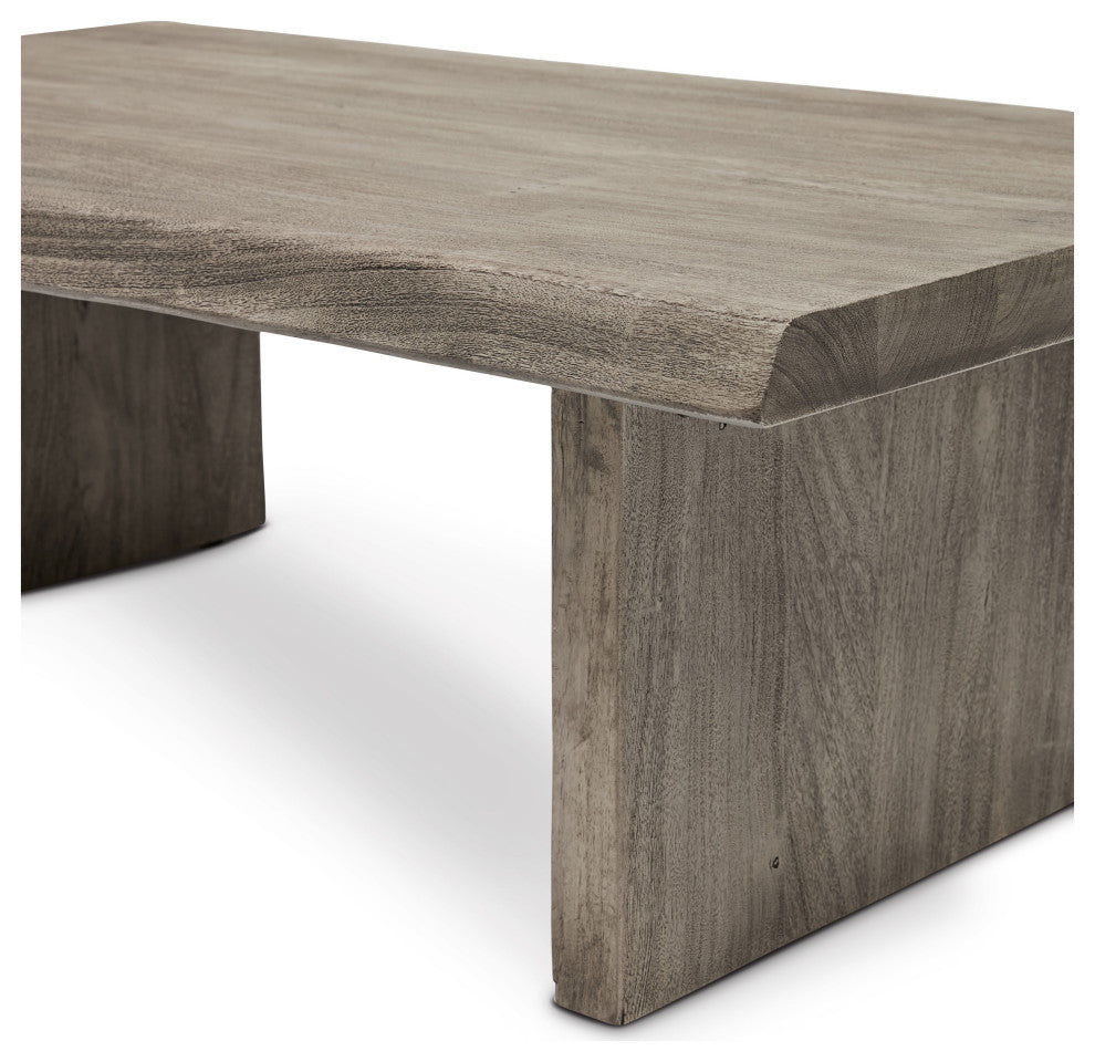 Brooks 48" Coffee Table, Sandblasted Gray