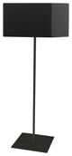 1 Light Square Floor Lamp w/ Black Shade