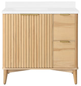 OVE Decors Gabi Single Sink Bathroom Vanity, Rustic Ash, 36", Single Sink
