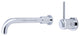 Motegi Single Handle Wall Mount Bath Sink Faucet, Polished Chrome