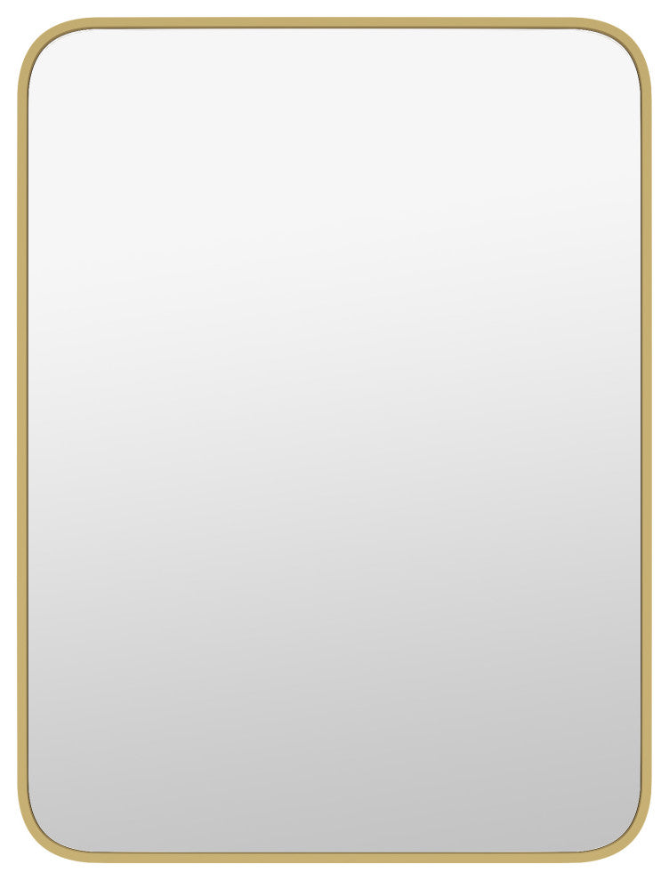 Waterloo 30x40 Gold Rectangular Metal Frame With Round Corner