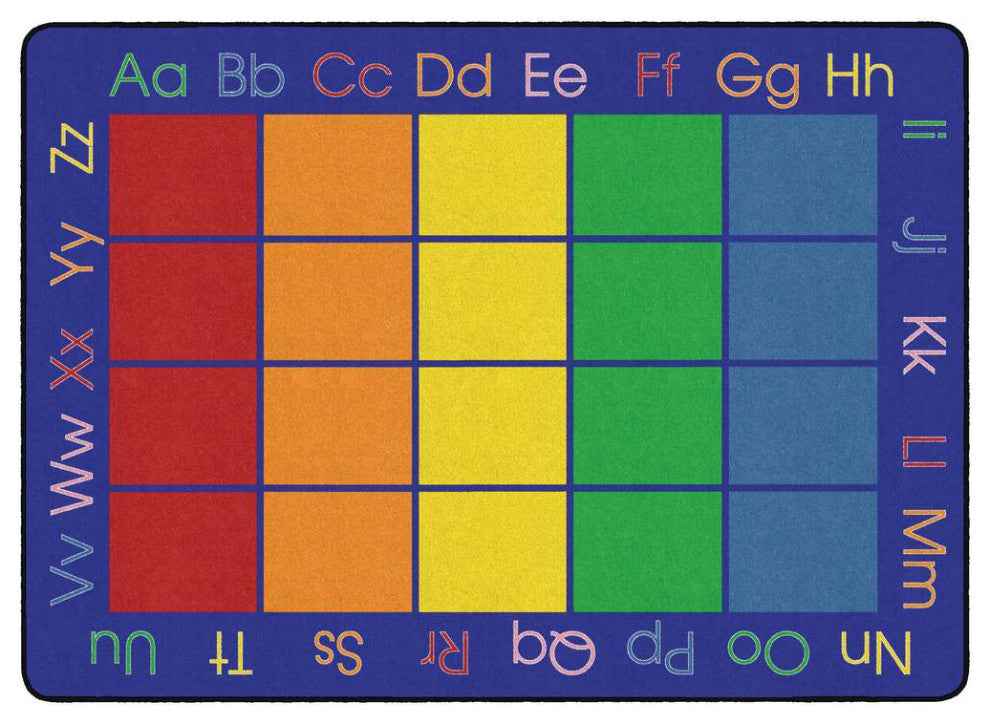Flagship Carpets FA1331-58FS 10'6x13'2 My Rainbow Abc's Rug