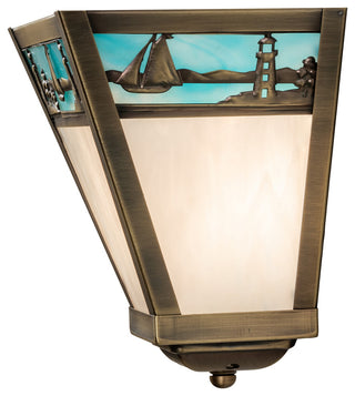 9"W Sailboat Wall Sconce