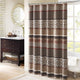 Madison Park Princeton Jacquard Shower Curtain, Red