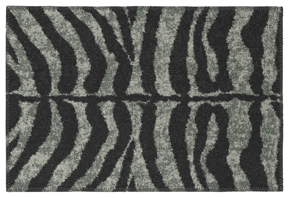 Indoor/Outdoor Mali ML1 Midnight Machine Washable 1'8" x 2'6" Rug