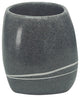 Unique Stone Bath Accessories, Stones, Tumbler, Dark Gray