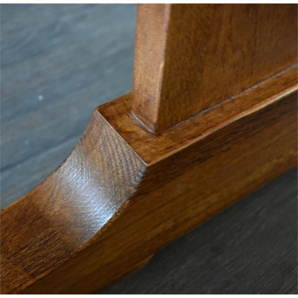 Mission Solid Oak Drop Leaf Dining Table - Michael's Cherry (MC1)