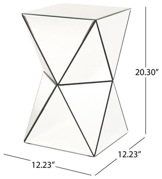 GDF Studio Aedon Modern Mirrored Side Table