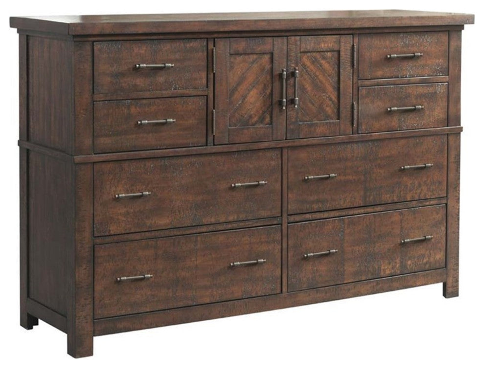 Picket House Furnishings Dex 7 Drawer Dresser in Walnut