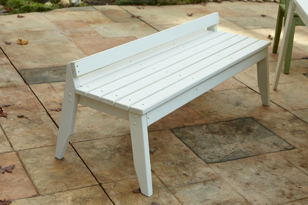 Plaza 3-Seat Bench No Back, Coffee Wash