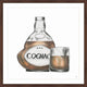 "Cognac Mood" Framed Painting Print, 12"x12"