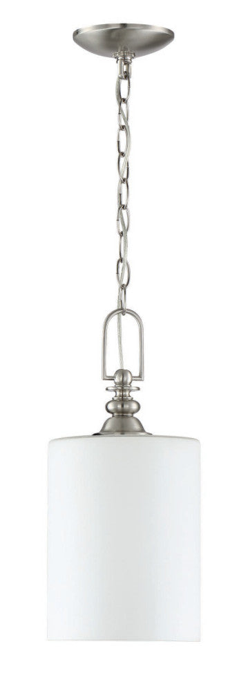 Craftmade Dardyn 1 Light Mini Pendant, Brushed Polished Nickel