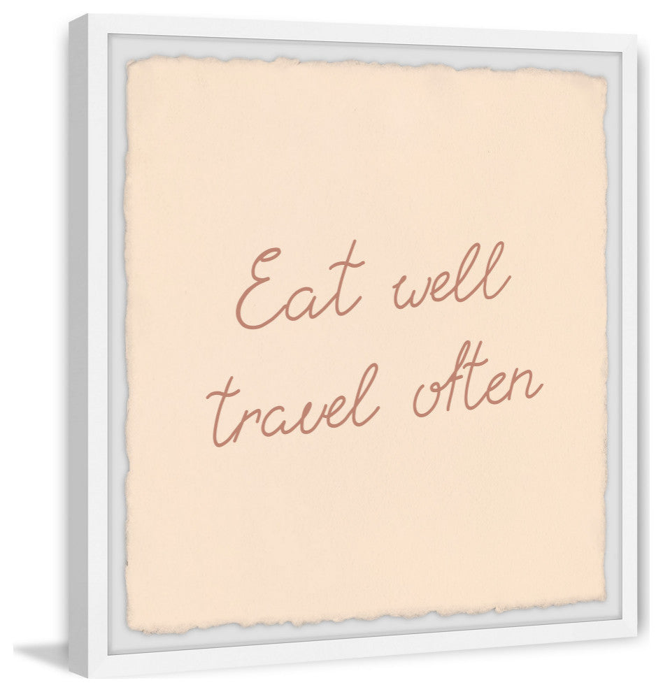 "Travel Often" Framed Painting Print, 18x18