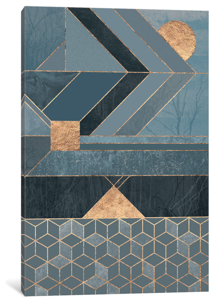 "Nordic Blue" by Elisabeth Fredriksson, Canvas Print, 18"x12"