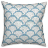 Blue Scallops 20x20 Indoor/Outdoor Pillow