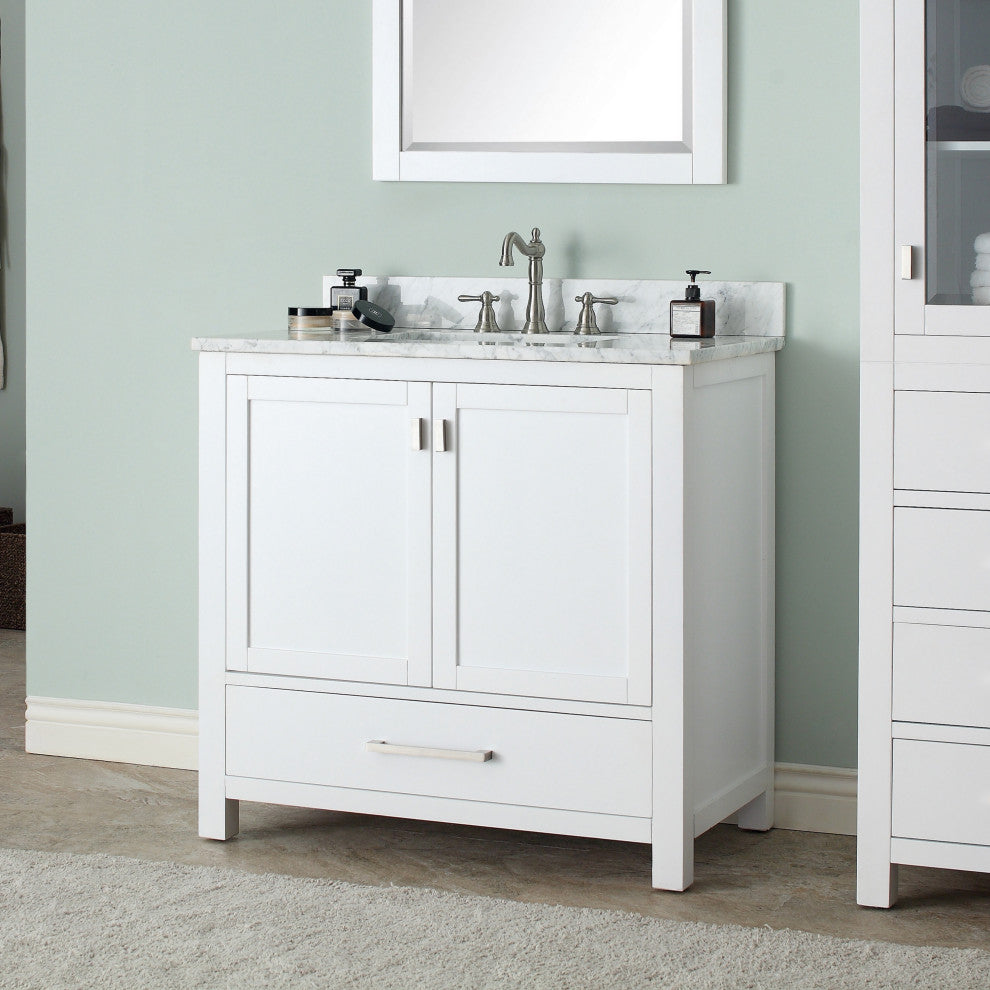 Avanity Modero 36" Vanity Only, White Finish