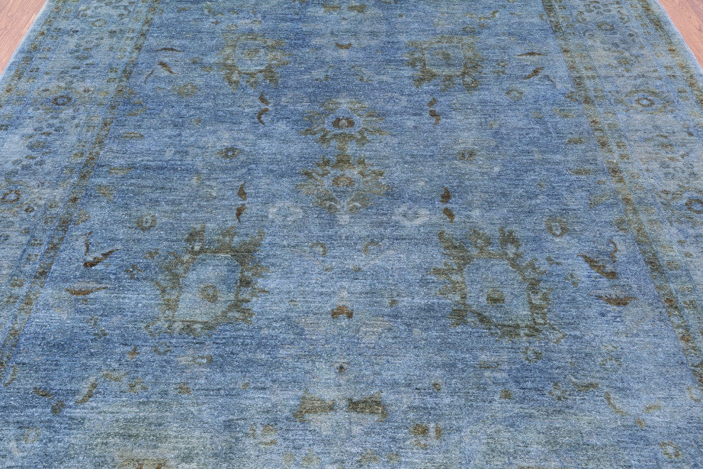 Overdyed Full Pile Handmade Wool Rug 8' 4" X 10' 1" - PR2395