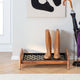 Single-Tier Natural Stand With 2-Pair Rubber Boot Tray Madagascar