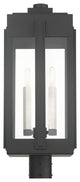 Black Art Deco, Sophisticated Outdoor Post Top Lantern