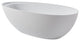 67in Solid Surface Freestanding Bathtub in Matte White, Matte White