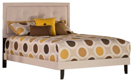 Becker Bed Set, Full, Bed Rails Included, Cream