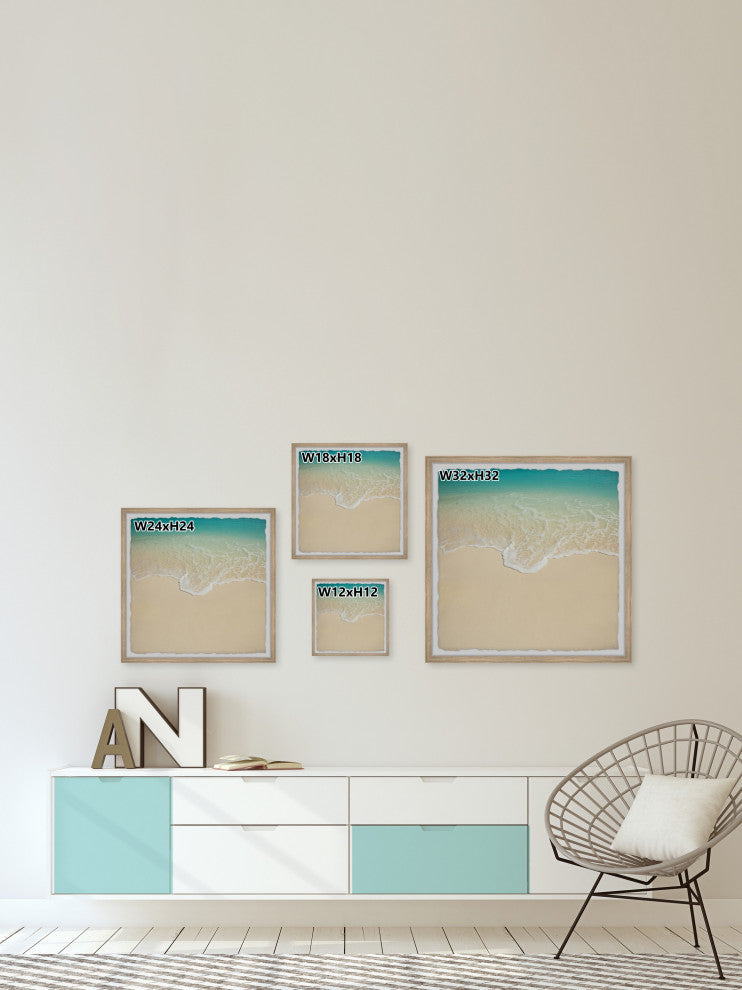 "Summer Never Ends" Framed Painting Print, 24x24
