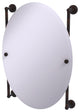 Dottingham Oval Frameless Rail Mounted Mirror, Venetian Bronze