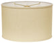 14" Parchment Biege Throwback Oval Linen Lampshade