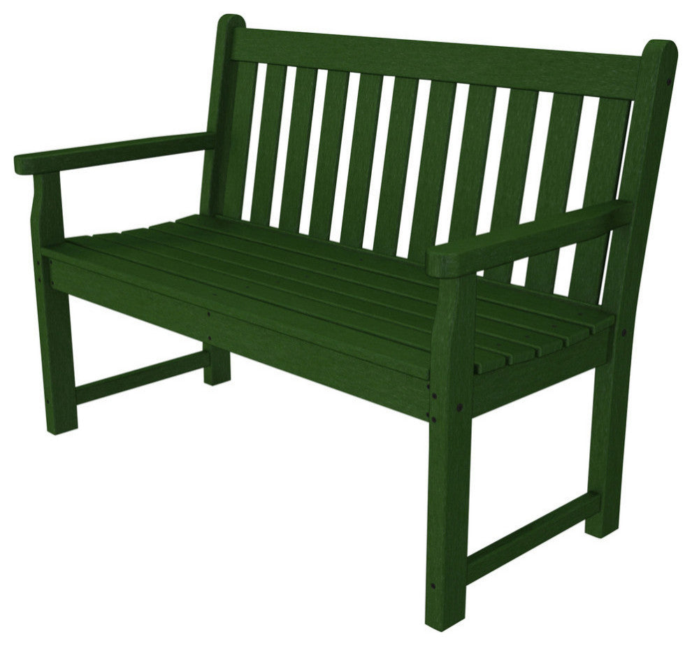 Polywood Traditional Garden 48" Bench, Green