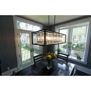 Catana 8L Linear Chandelier Oil Rubbed Bronze