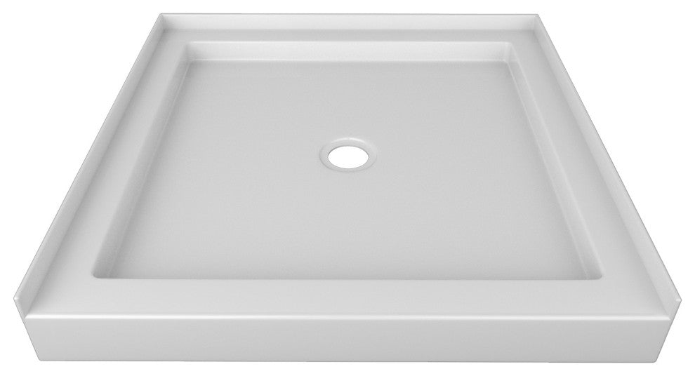 Valley Acrylic Single Threshold Acrylic Multi-Layered Center Drain  Shower 36",