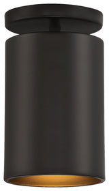 Pint LED Semi Flush Mount, Matte Black