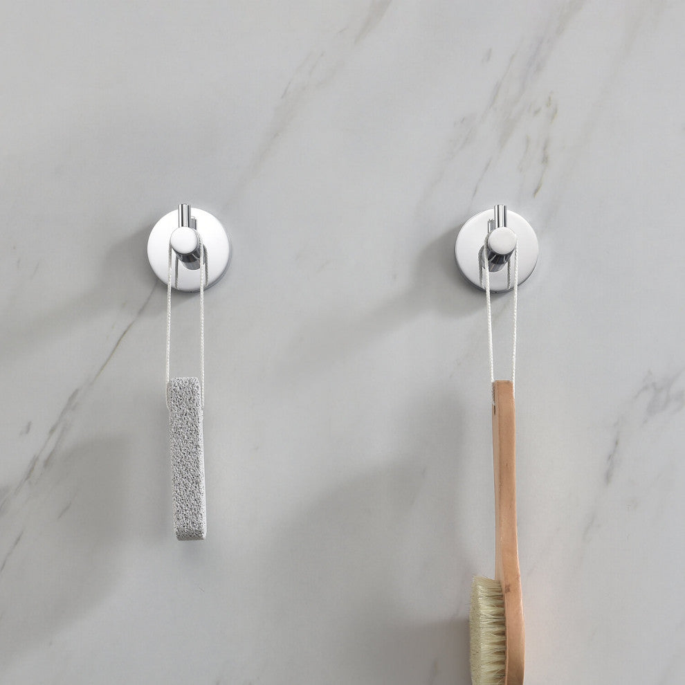 Circular Bathroom Robe Hook KBA1401, Chrome