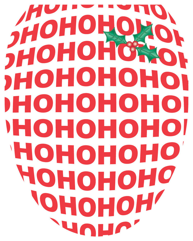 Santa's Laughter Toilet Tattoos Seat Cover, Vinyl Lid Decal, Christmas Bathroom, Elongated