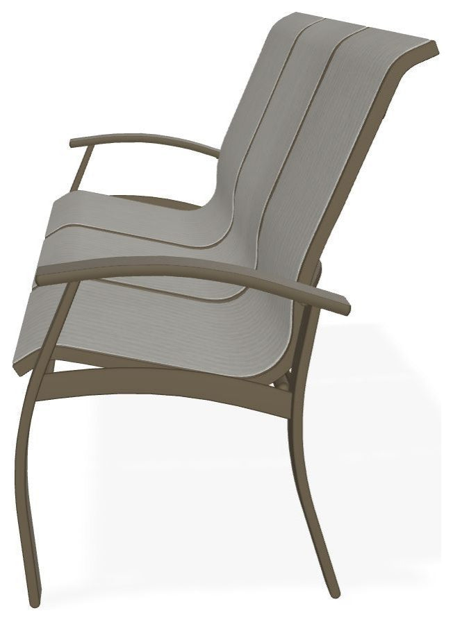 Belle Isle Sling 3-Seat Outdoor Sofa, Augustine Oyster/Beachwood