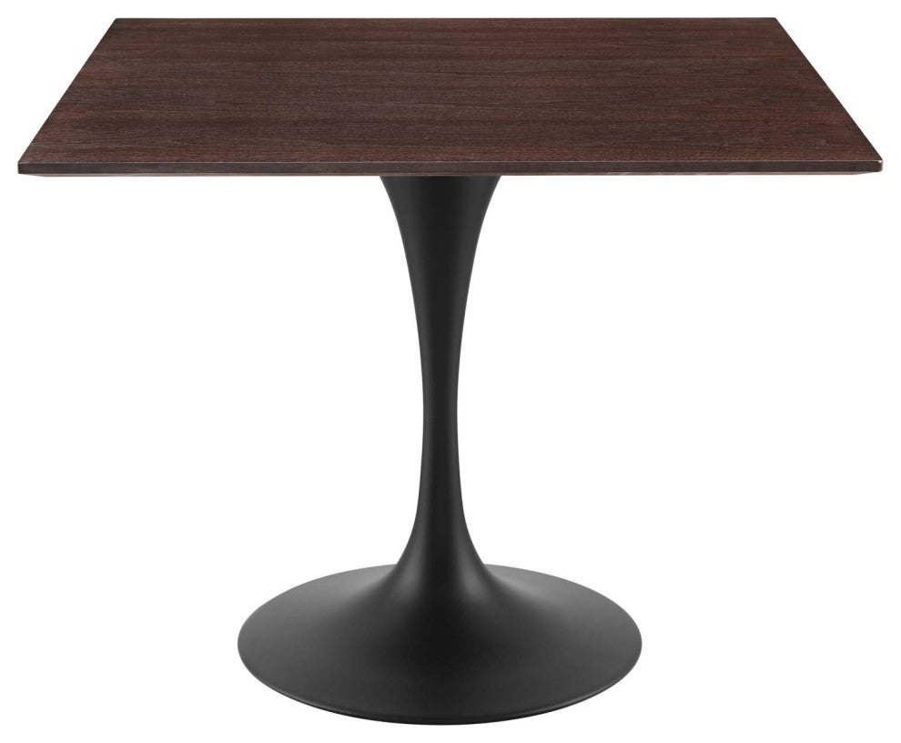 Dining Table, Square, Wood, Black Dark Brown, Modern, Cafe Bistro Restaurant