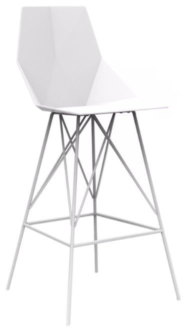 Vondom Faz Indoor/Outdoor Bar Stool, White