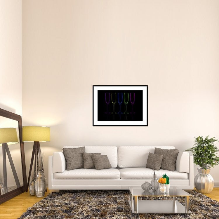 "Flutes" Framed Digital Print by Howard Ashton-Jones, 44x32"