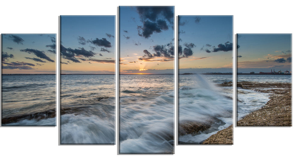 "Sydney Sunset at La Per House" Canvas Print, 5 Panels