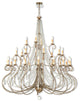 Livex 51920-36 28 Light Grand Foyer Chandelier, Hand Applied European Bronze