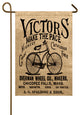 Bike Burlap Garden Flag