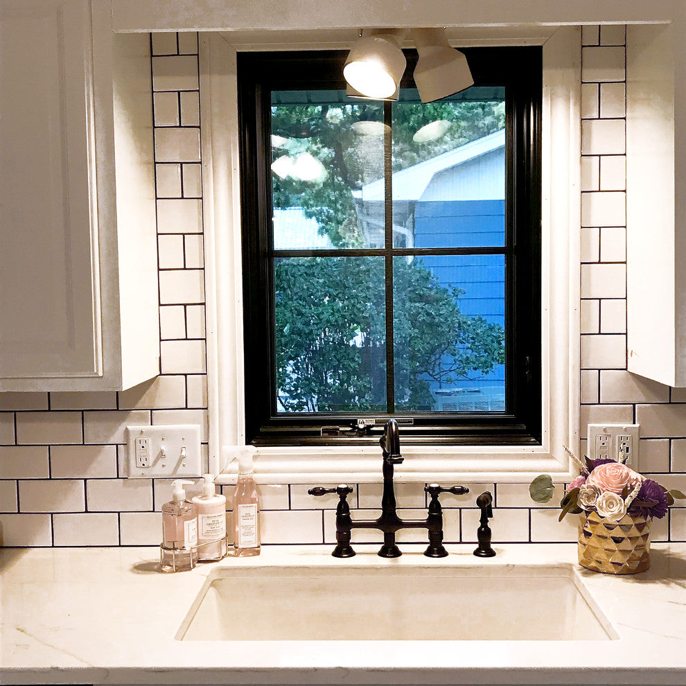 Kingston Brass Bridge Kitchen Faucet With Brass Sprayer, Oil Rubbed Bronze