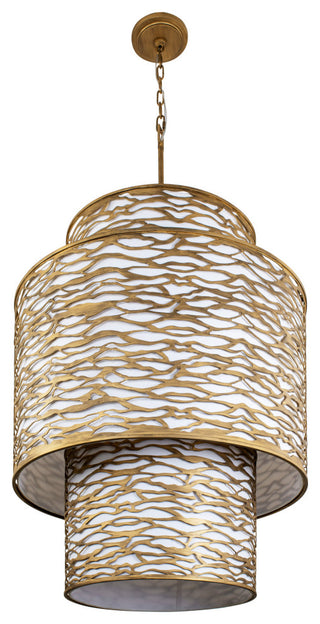 Varaluz 348F16 Kato 16 Light 32"W Waterfall Chandelier - Carbon