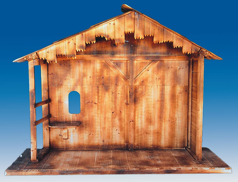 36" Large, 12-Piece Outdoor Nativity Christmas Yard Art Stable And Statue Set
