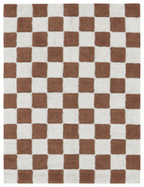 Washable Rug Kitchen Tiles Toffee, 5' 7" X  8'