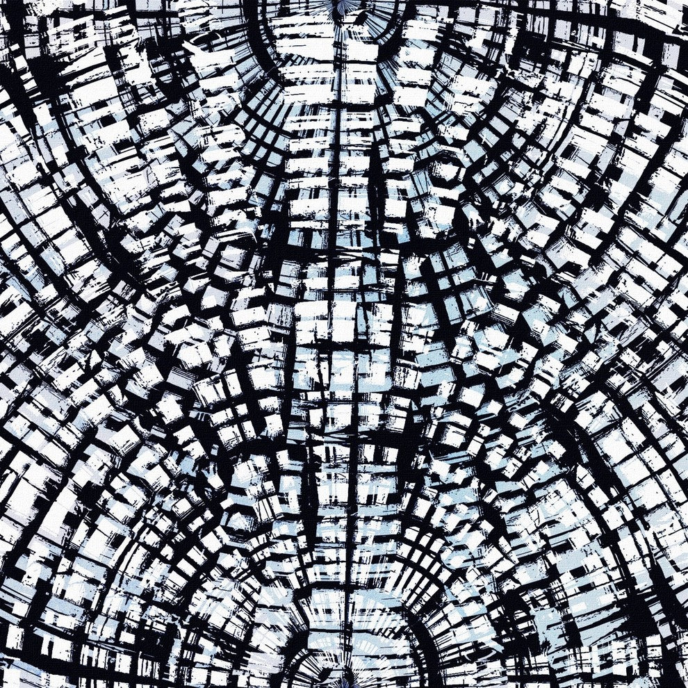 "Darkened Formation" Painting Print on Wrapped Canvas