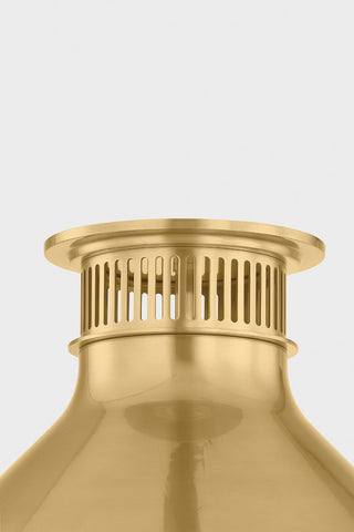 Hudson Valley Lighting Highclere Flush Mount By Mark D. Sikes, Aged Brass
