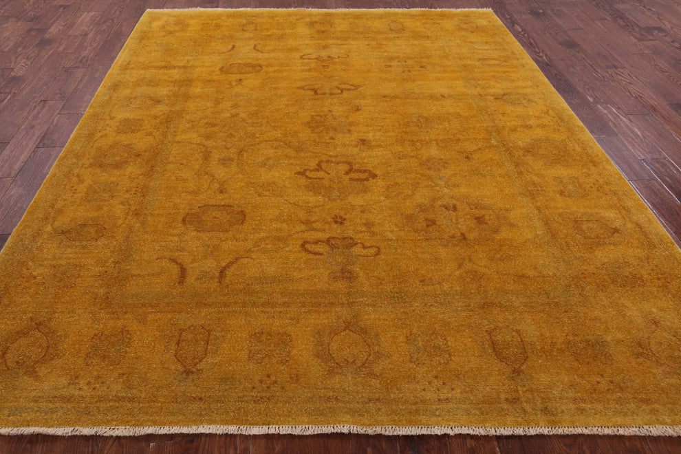 Overdyed Full Pile Hand Knotted Wool Rug 8' 0" X 9' 9" - WR1299