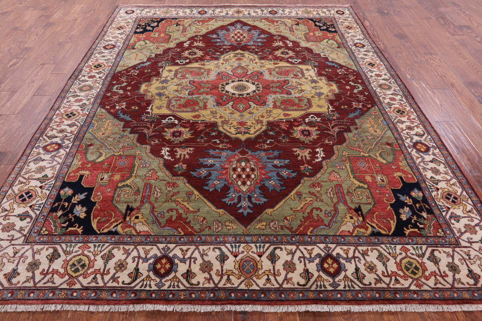 Handmade Persian Fine Serapi Wool Rug 8' 0" X 9' 10" - Q14690