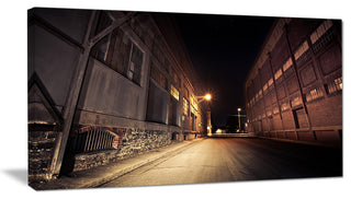 "Old Road And Buildings" Wall Art Landscape, 40"x20"